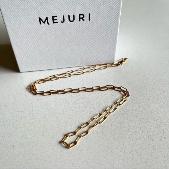 Mejuri boyfriend bold chain necklace 14k solid gold - Picture 3 of 5